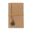 Classic 7-Inch Spiral Bound Leather Journal Notebook A6 Size Fabric Cover Refillable Diary Sketchbook Gift