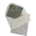 Clear Acrylic Invitation Gold Foil "Xi" Chinese Character with Liner Envelope