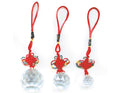 Color Rope Crystal Ball Pendant Chinese Knotting Crystal Ball Pendant for Car Decorations