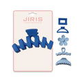 JIRIS Korean Frosted Blue Series Hair Clips Women Fashion All-match Shark Clip Female Ponytail Matte Geometric Hair Clip Claw