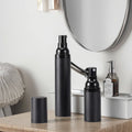 Frosted Black 15ml 30ml 50ml PP Airless Pump Bottles Fine Mist Cosmetics Packing Screen Printing Skin Care Cream Refillable