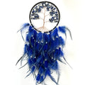 Factory Wholesale Handmade Tree of Life Hanging Amethyst Crystal Dreamcatcher for Decoration