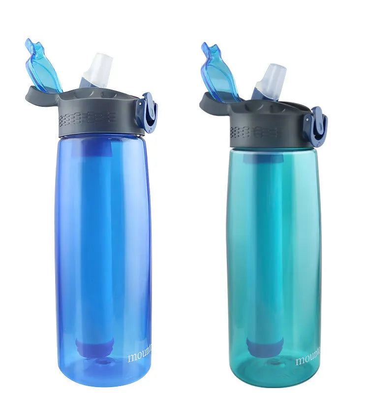 2026 Best Selling Outdoor Portable Water Filtration Alkaline Purifier Bottle With Straw