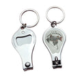 Professional Custom Souvenir Portable Metal Alloy Foldable Nail Clipper Set with Epoxy
