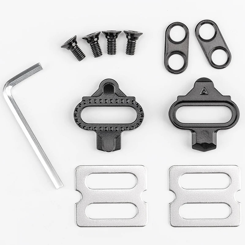 Mountain Bike Lock Pedal Plate Adapter Converter Bicycle Pedals Cleats Self Locking Pedal Cleats