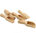 Wholesale Small Short Bamboo Wood Teaspoon Candy Buffet Spoon Cooking Measuring Mini Wooden Scoops for Bath Salts Powder
