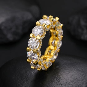 8mm/2ct Custom VVS1 D Color Moissanite Factory Sterling Silver Jewelry Rings GRA Certified with Pass Diamond Tester