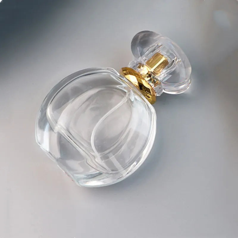 30ml Refillable Perfume Atomiser Stylish Atomiser Spray Bottle with Pump Perfume Atomizer Glass Bottle Clear and Silver
