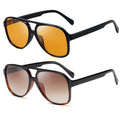 2024 Fashion Brand Oval Plastic Sunglasses Shades Retro Oversized Custom Logo Aviation Pilot Sunglasses for Men Women