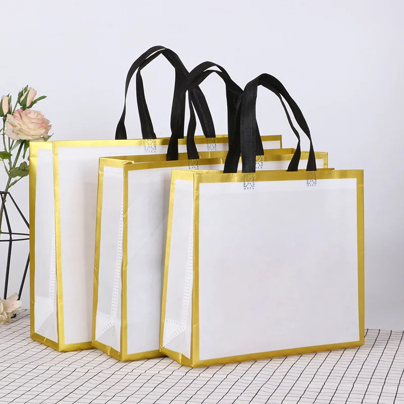 2022 Wholesale Reusable Shopping Bags Environmental Friendly Gift Box Bag with Non-woven Handbag Storage Bag