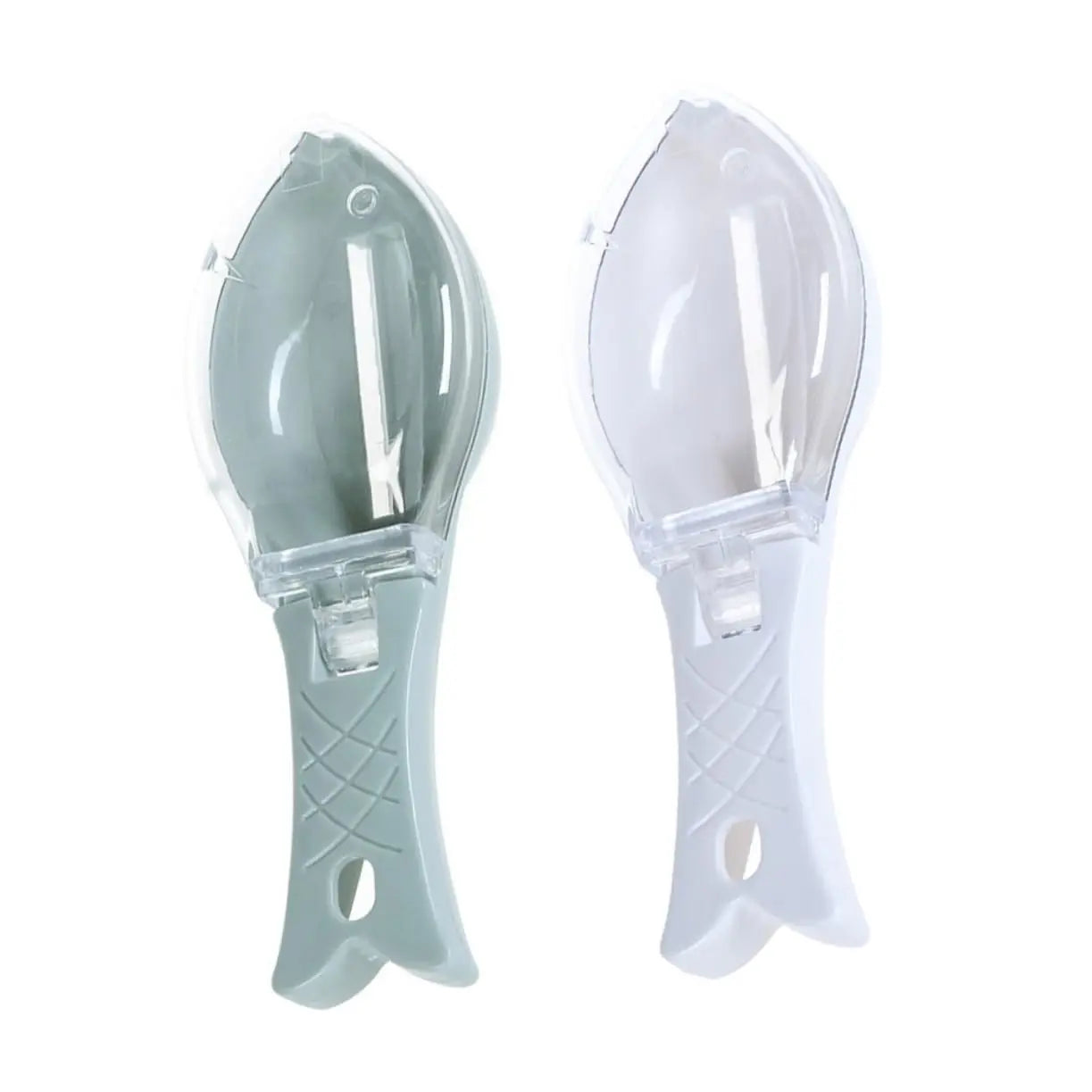 Fast Cleaning Plastic Fish Scaler Remover Kit No-Mess Fish Descaler Tool with Skin Brush Fish Scraper