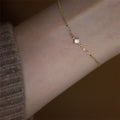 2025 Women Korean Fashion Gold Plated S925 Lady Diamond Dainty Cz Bracelet