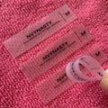 Waterproof Soft Printing clear TPU Plastic Labelwashing Care Size Transparent TPU Label for Apparel