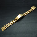 Hip Hop Stainless Steel 18k Gold Bracelet Cuban Bracelet   Hot Selling High Quality  Bracelet