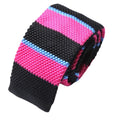 Wholesale Casual Stripe Polyester Skinny Knitted Neck Tie for Men S19-S36 Color Available Popular Design