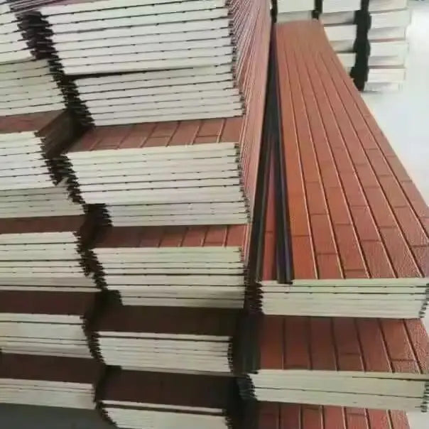 Polyurethane Rigid Foam Insulation Composite Board Steel Material  Outdoor Warehouse Exterior Wall Roof Cold Room Workshop
