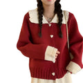 Wholesale Women Knitwear Sweater High Quality Ladies Long Sleeve Button Cardigan for Girls Christmas Sweater