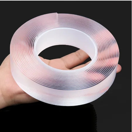 Waterproof Transparent Adhesive Nano Tape Bag Sealing Reusable Nano Double Carpet Door Clear Double Sided Adhesive Nano Tape