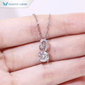 Tianyu Gems 18K Gold Plated White 0.5ct 1ct Vvs Moissanite 925 Sterling Silver Choker Necklace