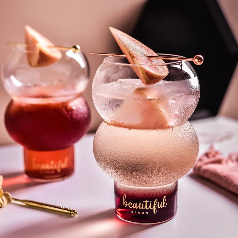 Special Shape Cocktail Glass Cup Cold Drink Hot Drink Cup Hydroponic Dreen Dill Vase