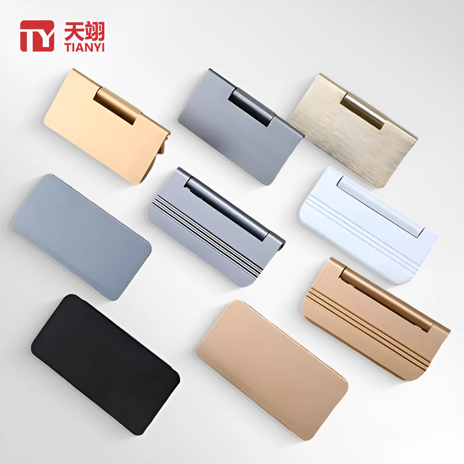 Modern Zinc Alloy Hidden Cabinet & Wardrobe Drawer Handles for Bedroom Dresser Kitchen-Durable Easy Installation