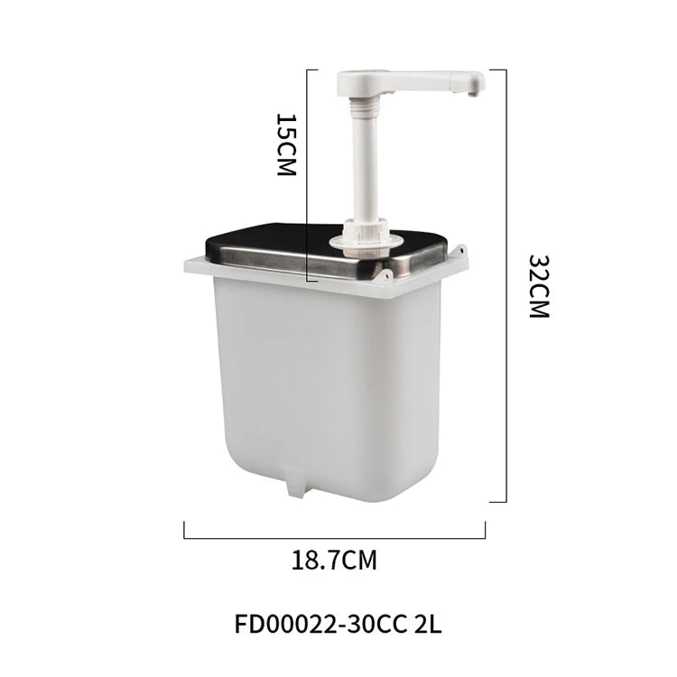 Sauce Jug Hand Press Quantitative Split Bottle Thick Syrup Jam Press Jug Squeeze Bottle