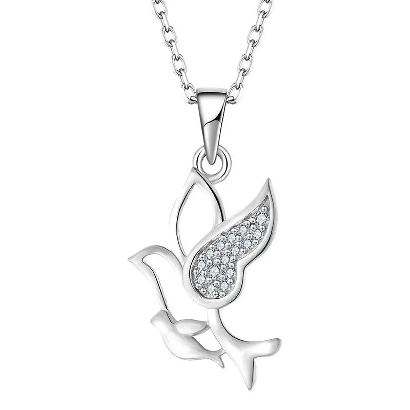 YH JEWELLERY Fashionable Bird Charm Pendant S925 Sterling Silver 925 Pendant Fashion Jewelry