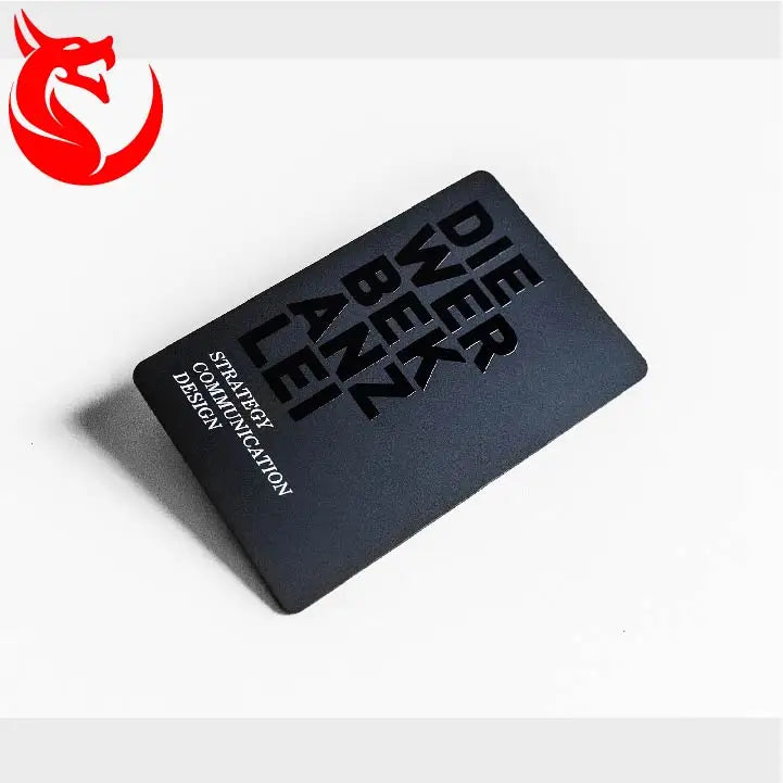 Matte Black PVC Plastic UV Spot Business Membership VIP Loytal Card Fast Delivery with Full Inspection Offset Printing