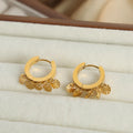 Beimai OEM Earrings Gold Stainless Steel 18k Jewelry Round Pendant U-shaped Women Earrings