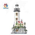 MJ13045 Lighthouse Building Blocks Fisherman's Hut 1092+PCS Light House Assembly Model Idea Decoration Kids Toys Gift