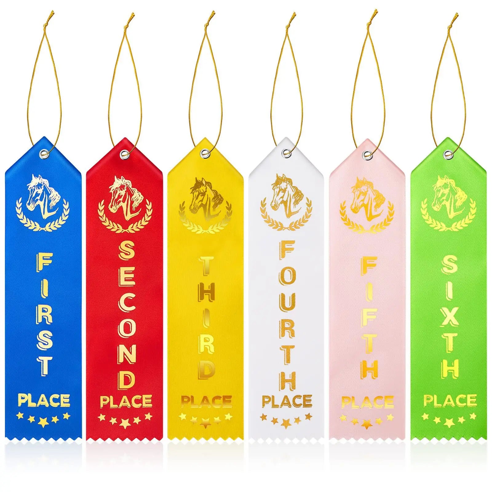Customized logo Award Rosette Ribbons