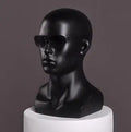Best Selling Fiberglass Black Mannequin Head Man
