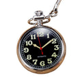 Glow in Dark Retro Roman Pocket Watch Number Automatic Mechanical Pocket Watches