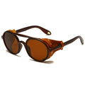 1944 Fashionable New Retro Punk Design Round Shape Plastic Frame Sunglasses Sun Shades