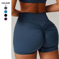 Custom Quick Drying High Waist Scrunch Butt Lifting Yoga Shorts Peach Hip Lift Running Fitness Pants Women Tight Sports Shorts