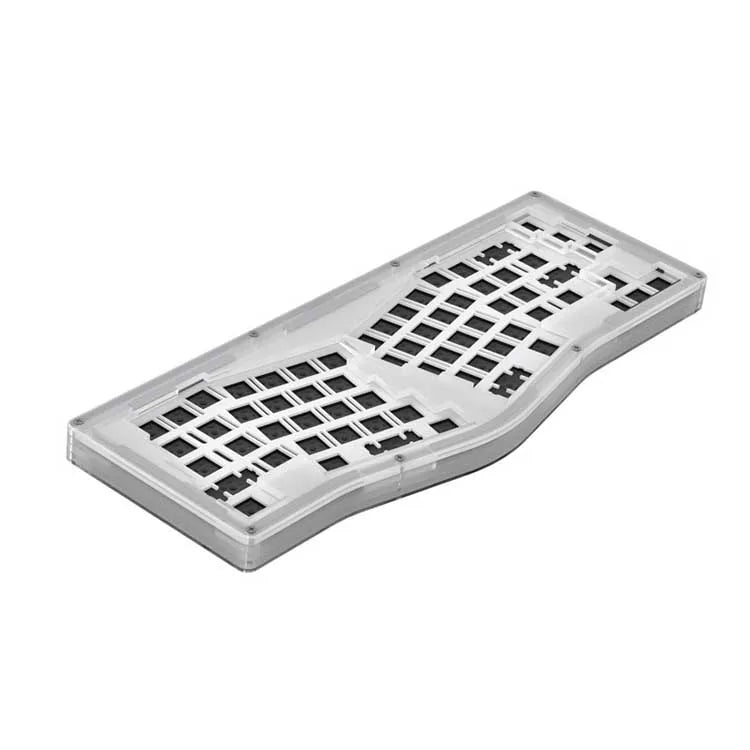 Customized OEM CNC Machining Gaming Aluminum Keyboard Case Mechanical Keyboard Case With Sandblasting Anodized