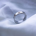 Chris April Fashion Jewellery PVD Gold Plated 316L Stainless Steel Minimalist Solar Totem Finger Ring for Men