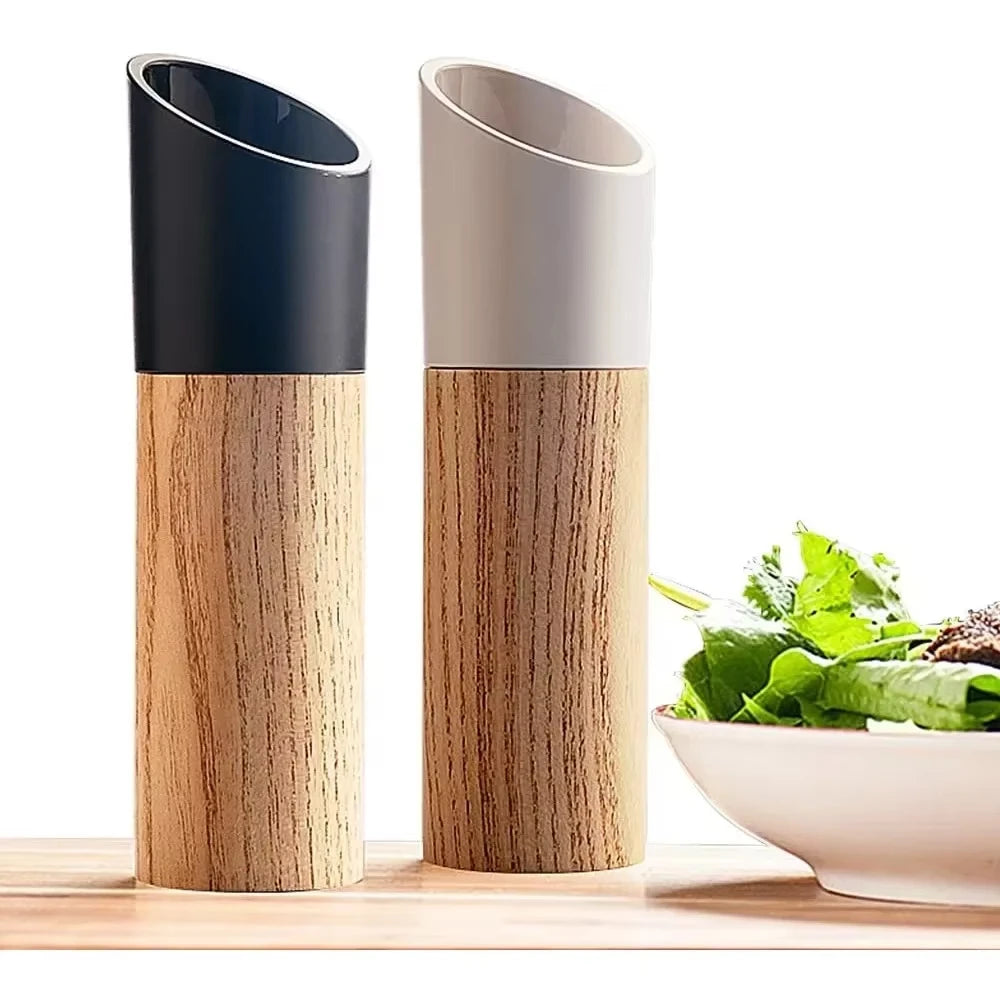 Ceramic Grinding Core Wooden Manual Black Pepper Grinder Wooden Household Pepper Sea Salt Grinding Bottle Nordic Style