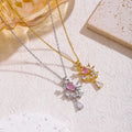 Fashionable New Style Star Flash Pendant Stainless Steel Necklace Niche Design Light Luxury High-end Women's Clavicle Chain