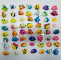 Artificial Tropical Fishes Floating Decoration for Fish Tank Summer Party Pool Catching Fish Game Favor Plastic Multi-Color