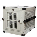 USMILEPET Factory Direct Customized Large Aviation Aluminum Dog Transport Cage Foldable Thickened Ventilation Dog Cage