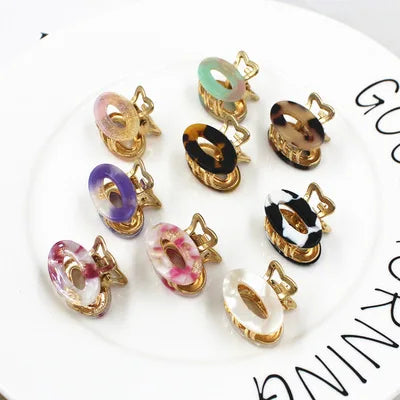 Korean Hair Accessories Mini Acetate Grab Bang Clip Girls Acetate Hair Claw Clips