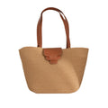Vintage Half Round Cotton Rope Bag Women's Shoulder Crossbody Bag Ladies Seaside Vacation Straw Beach Bag