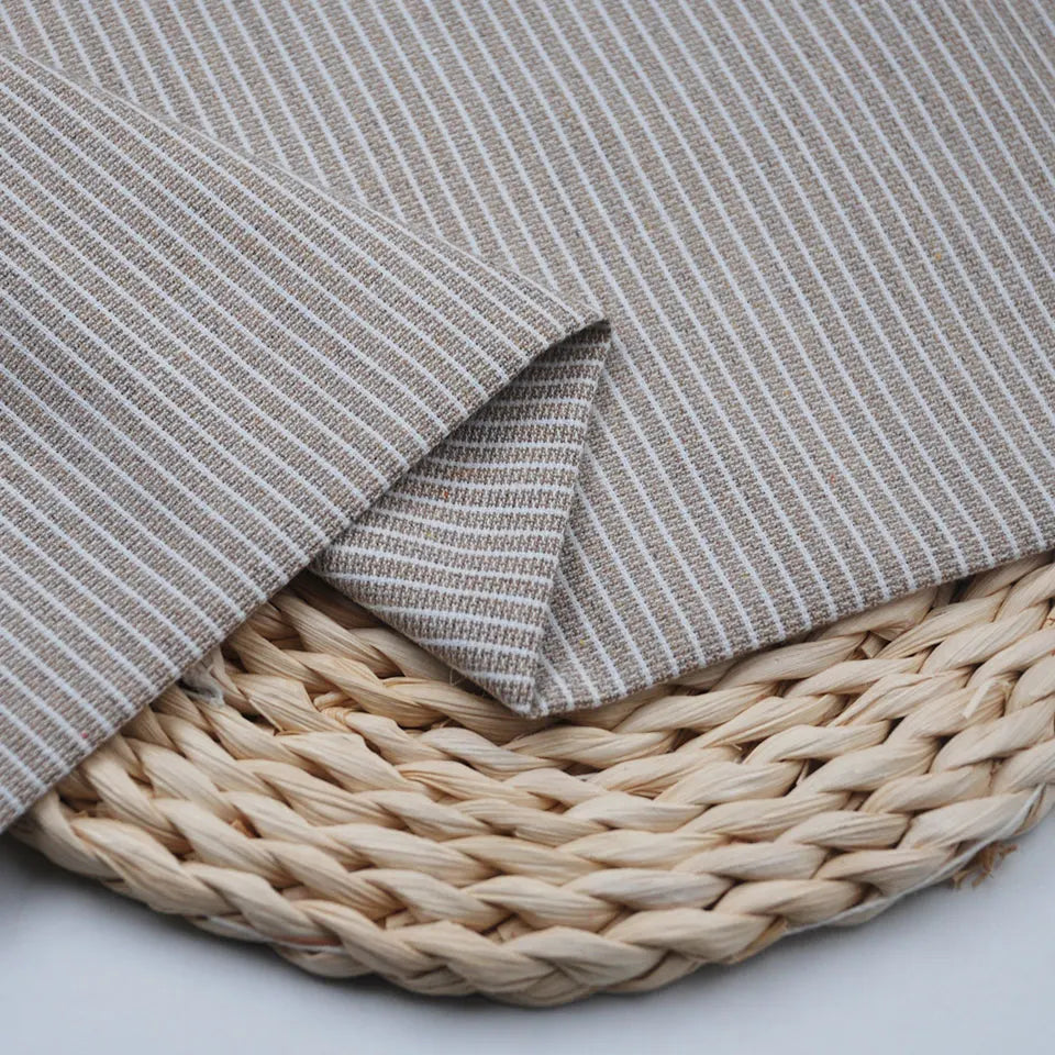 Costumes Cloth Middle Weight Texture Two Tone Pique Stripe Yarn Dyed 80 20 Cotton Poly Blended Fabric for Shirt