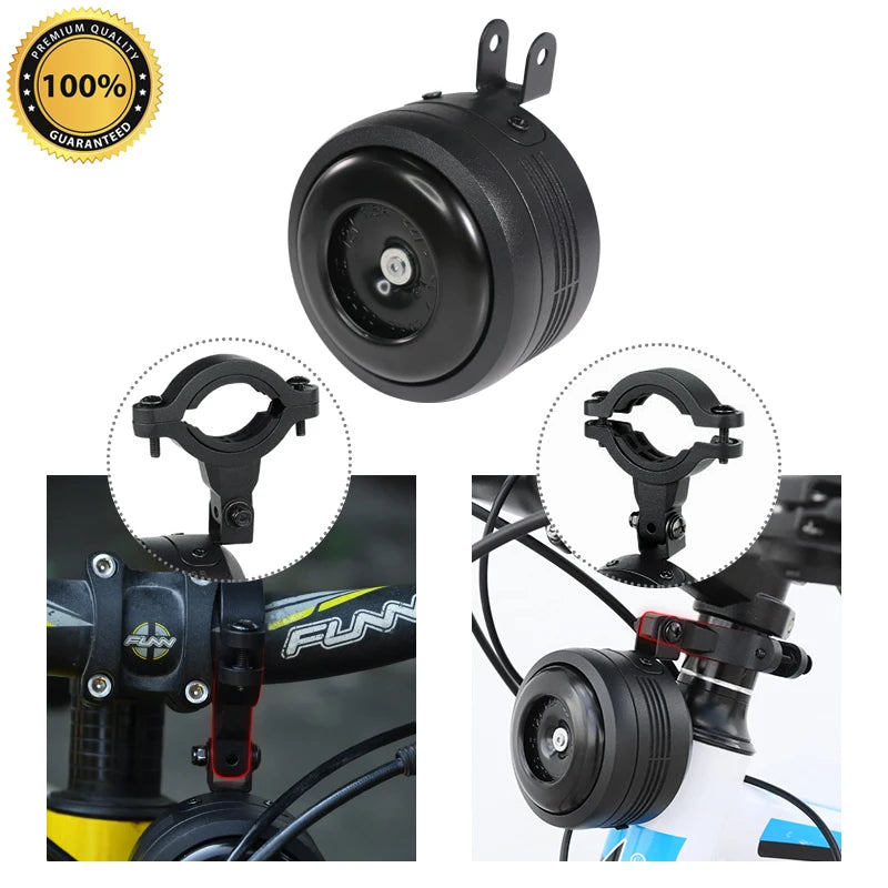 Bike Electric Anti-theft Horn MTB Road Bicycle Bell USB Charging Ring With Alarm for M365 Motorcycle Scooter Loud Sound Horn