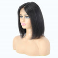 HL12 Remy Hair Human Wig Bangs Bobo Straight 10inch 130g Human Hair Wigs for Black Women
