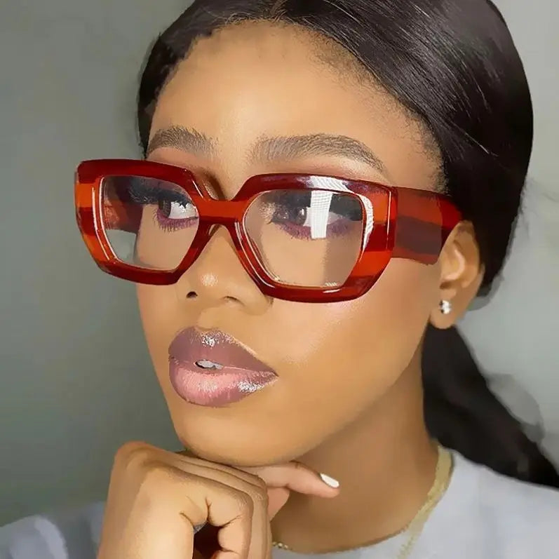 96320 New Arrivals Clear Thick Frame Eyeglasses Eyewear Anti Blue Light Filter Optical Square Sun Glass for Woman 2022