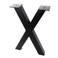 X-Shape Metal Dining Table Legs Cast Iron Metal X Shape Table Legs
