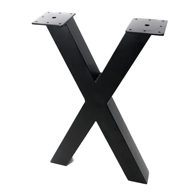 X-Shape Metal Dining Table Legs Cast Iron Metal X Shape Table Legs