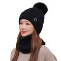 2026 New Style  Knitted Hat With Pom Pom Winter Hat Casual and Cute With Thick Plush Insulation Embroidered Custom
